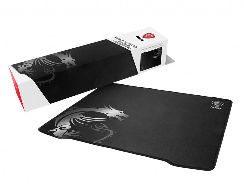 Msi Agility Gd30 Pro Gaming Mousepad '450Mm X 400Mm, Pro Gamer Silk Surface, Iconic Dragon Design, Anti-Slip And Shock-Absorbing Rubber Base, Reinforced Stitched Edges'