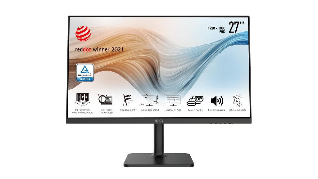 Msi Modern Md271P 68.6 Cm (27") 1920 X 1080 Pixels Full Hd Lcd Black