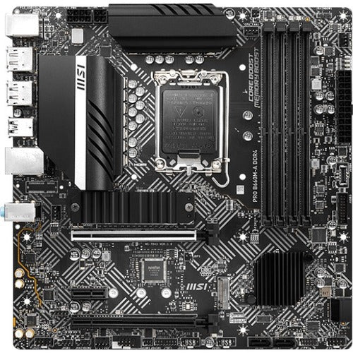 Msi Pro B660M-A Ddr4 Desktop Motherboard - Intel B660 Chipset - Socket Lga-1700 - Intel Optane Memory Ready - Micro Atx