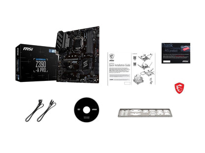 Msi Pro Z390-A Pro Lga 1151 (300 Series) Intel Z390 Sata 6Gb/S Atx Intel Motherboard