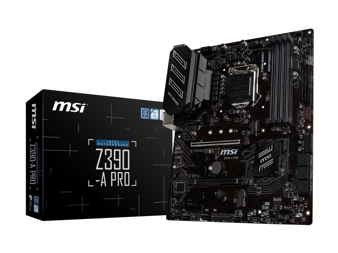 Msi Pro Z390-A Pro Lga 1151 (300 Series) Intel Z390 Sata 6Gb/S Atx Intel Motherboard