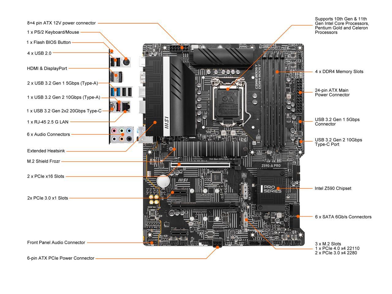 MSI Z590-A sale PRO Intel Motherboard