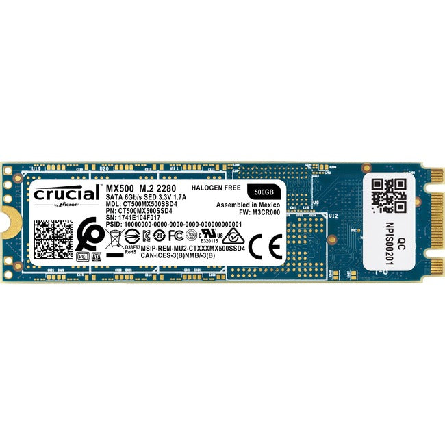 Mx500 Ssd M.2 500Gb Sata 6Gb/S,Ct500Mx500Ssd4