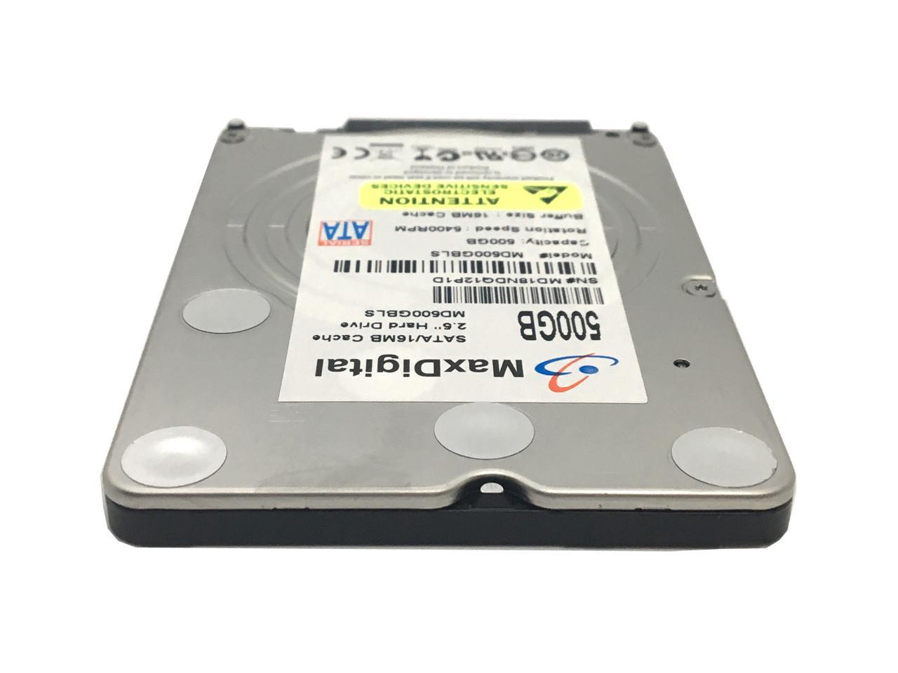 Maxdigital 500Gb 5400Rpm 16Mb Cache Sata 6Gb/S 7Mm 2.5In Notebook / Mobile Hard Drive