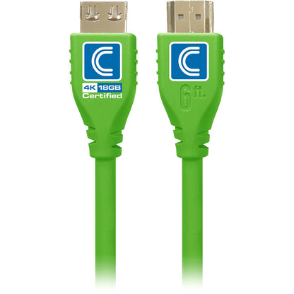 Microflex Pro Av/It Certif 18G,Highspeed Hdmi Cable Green 6Ft