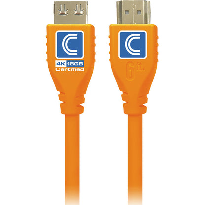 Microflex Pro Av/It Certif 18G,Highspeed Hdmi Cable Orange 3Ft