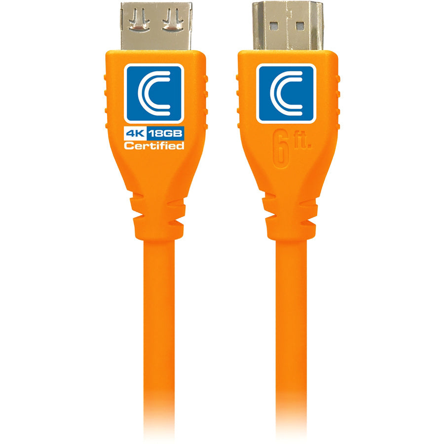 Microflex Pro Av/It Certif 18G,Highspeed Hdmi Cable Orange 6Ft