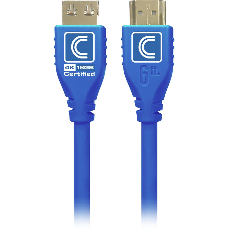 Microflex Pro Av/It Series 18G,Highspeed Hdmi Cable Cool Blue 12Ft