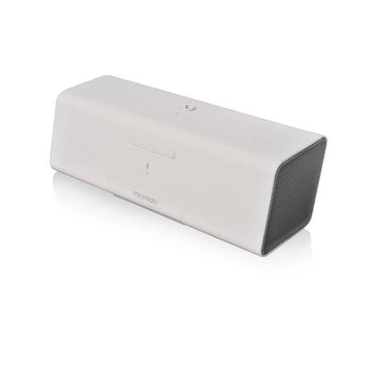 Microlab Md212 Wireless Bluetooth Portable Stereo Speaker W/ Microphone & Rechargeable Battery & Retractable Tray (White)