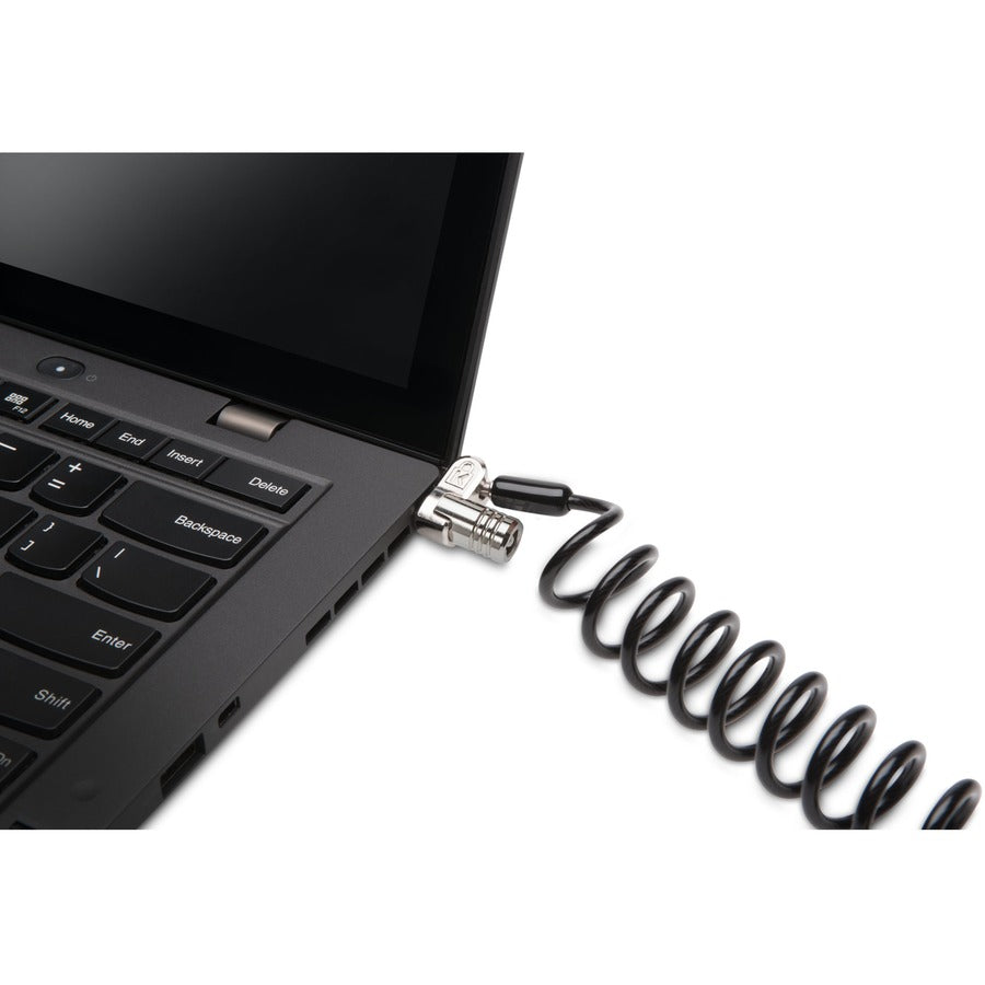 Microsaver 2.0 Portable Lock,Keyed Laptop Lock Coiled Design