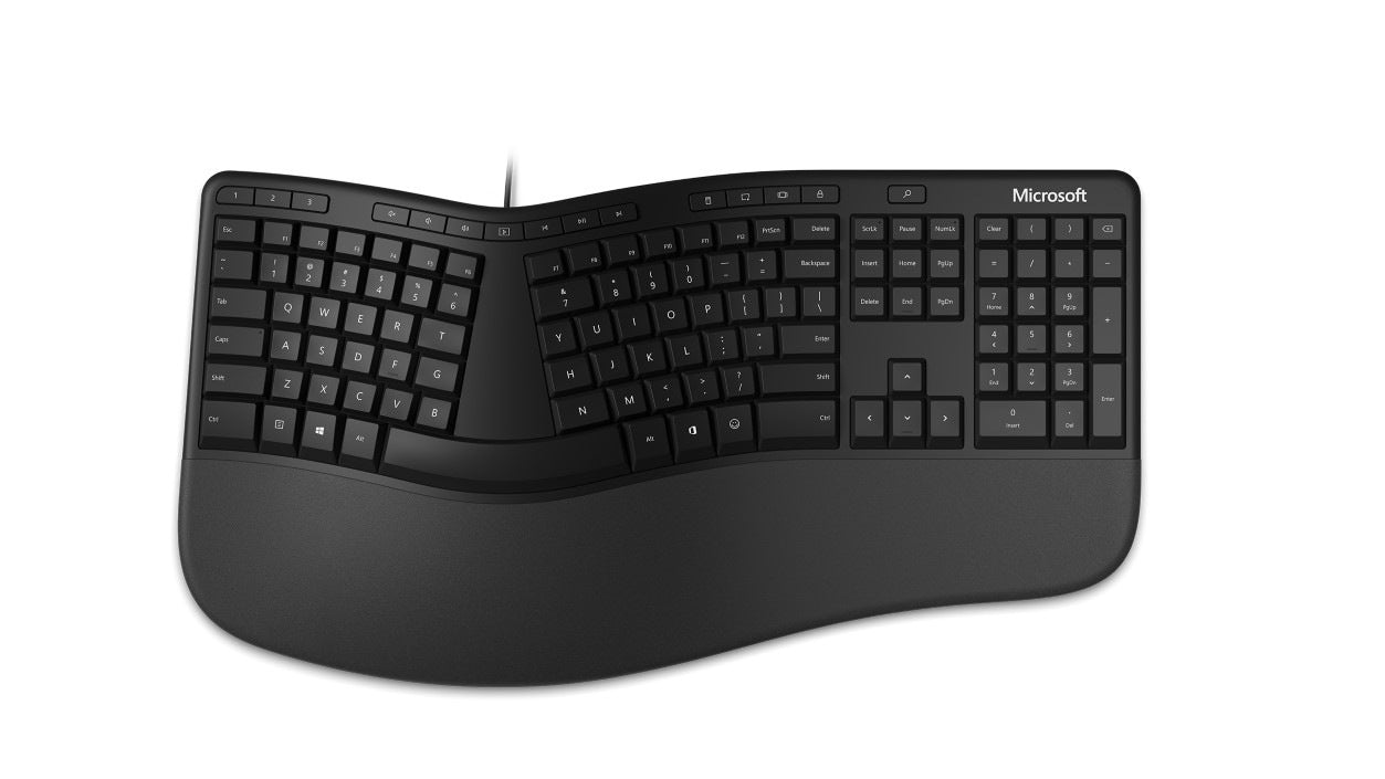 Microsoft Ergonomic Keyboard Usb Qwerty English Black
