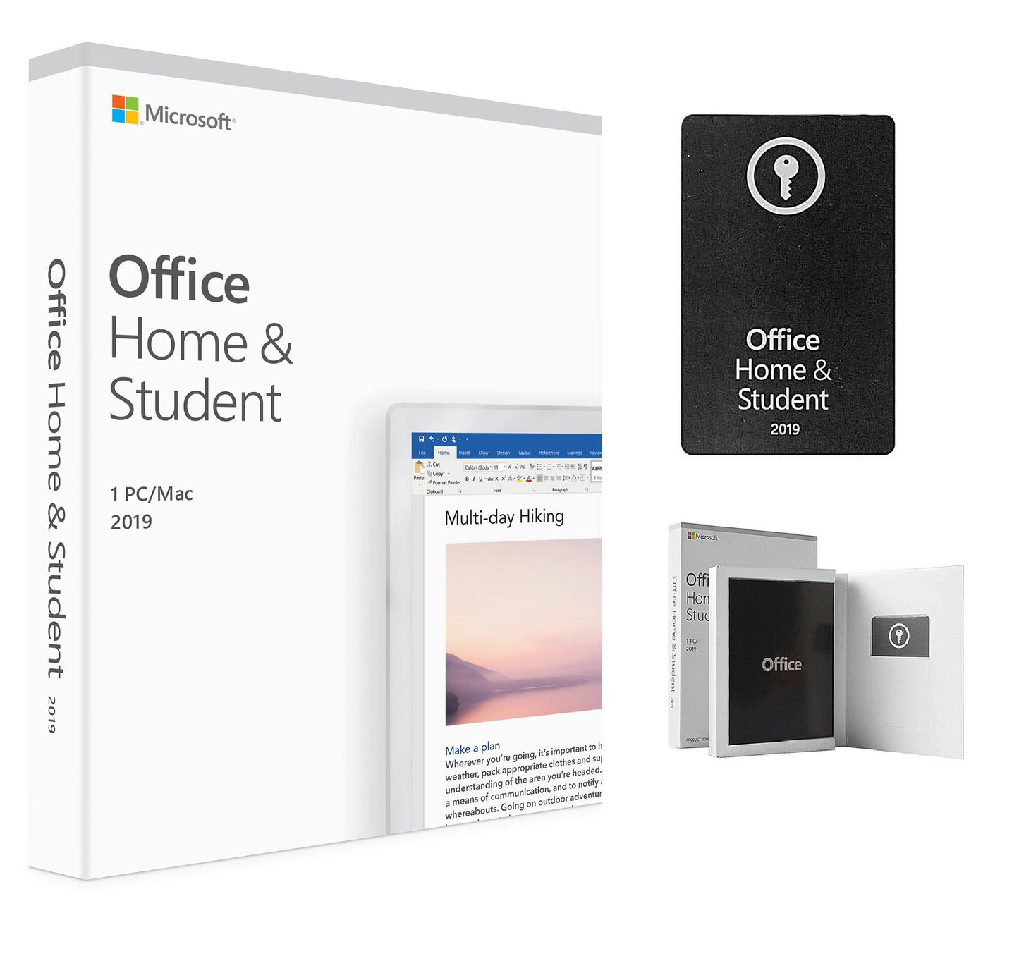 Microsoft Office Home And Student 2019 | 1 Device, Windows 10 Pc/Mac Keycard