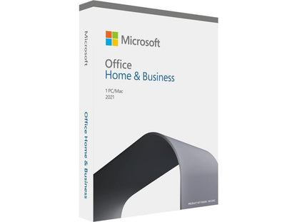 Microsoft T5D-03518 Office Home & Business 2021 - Box Pack - 1 Pc/Mac - Medialess, P8 - Win, Mac - English