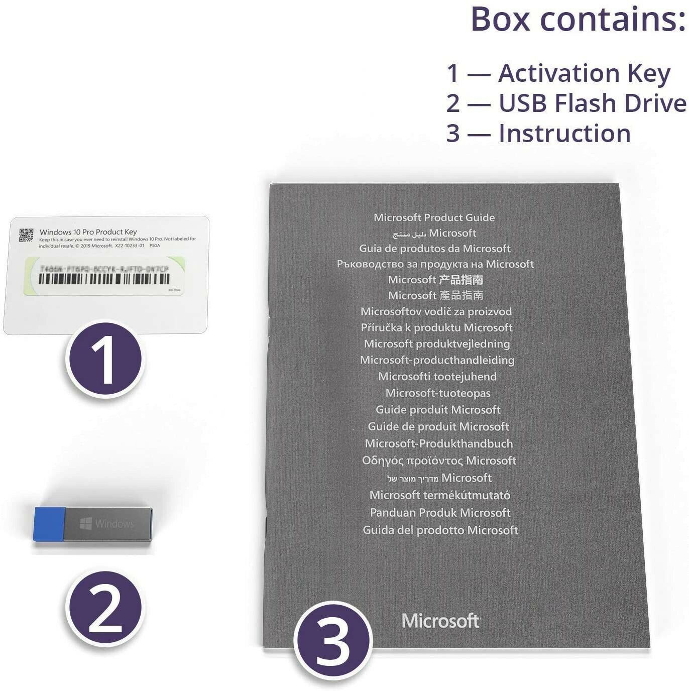 Microsoft Windows 10 Pro English USB Flash Drive (FQC-10069) for sale  online