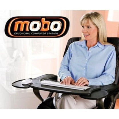 Ergoguys MECS-BLK-001 Mobo Chair Mount Ergo Keyboard and Mouse Tray System