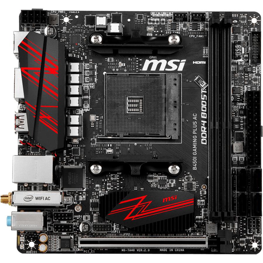 Msi B450I Gaming Plus Ac Amd B450 Socket Am4 Mini Itx