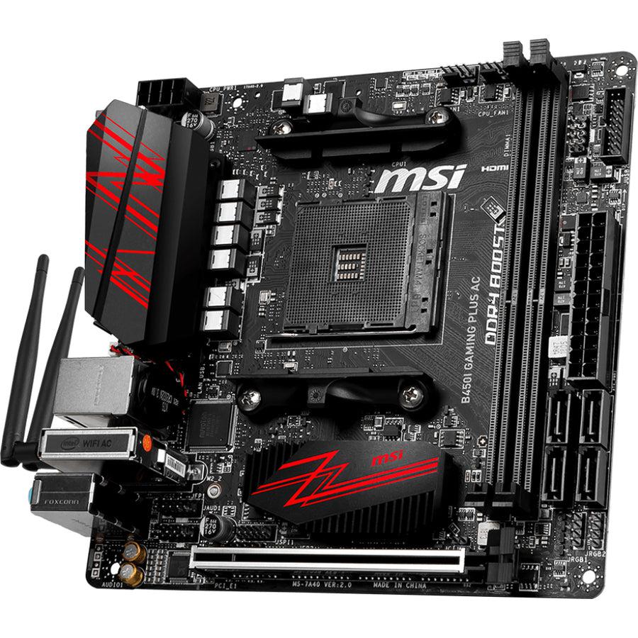 Msi B450I Gaming Plus Ac Amd B450 Socket Am4 Mini Itx