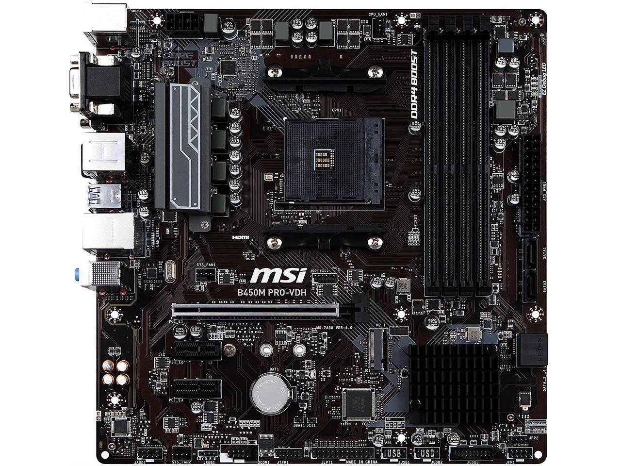 Msi a pro cheap b450