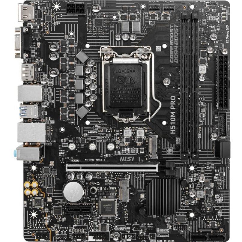 Msi H510M Pro Motherboard Intel H510 Lga 1200 Micro Atx