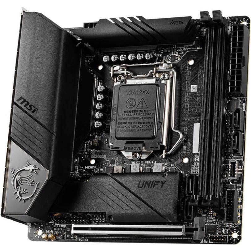Msi Meg Z490I Unify Lga 1200 Intel Z490 Sata 6Gb/S Mini Itx Intel Motherboard