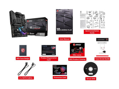 Msi Mpg B550 Gaming Plus Am4 Amd B550 Sata 6Gb/S Atx Amd Motherboard