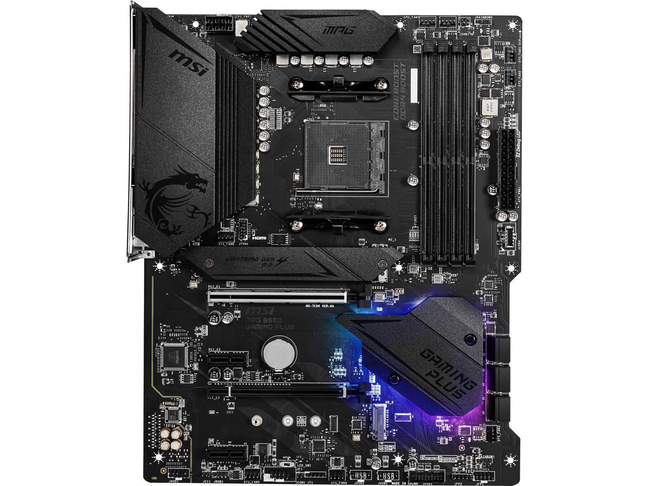 Msi Mpg B550 Gaming Plus Am4 Amd B550 Sata 6Gb/S Atx Amd Motherboard