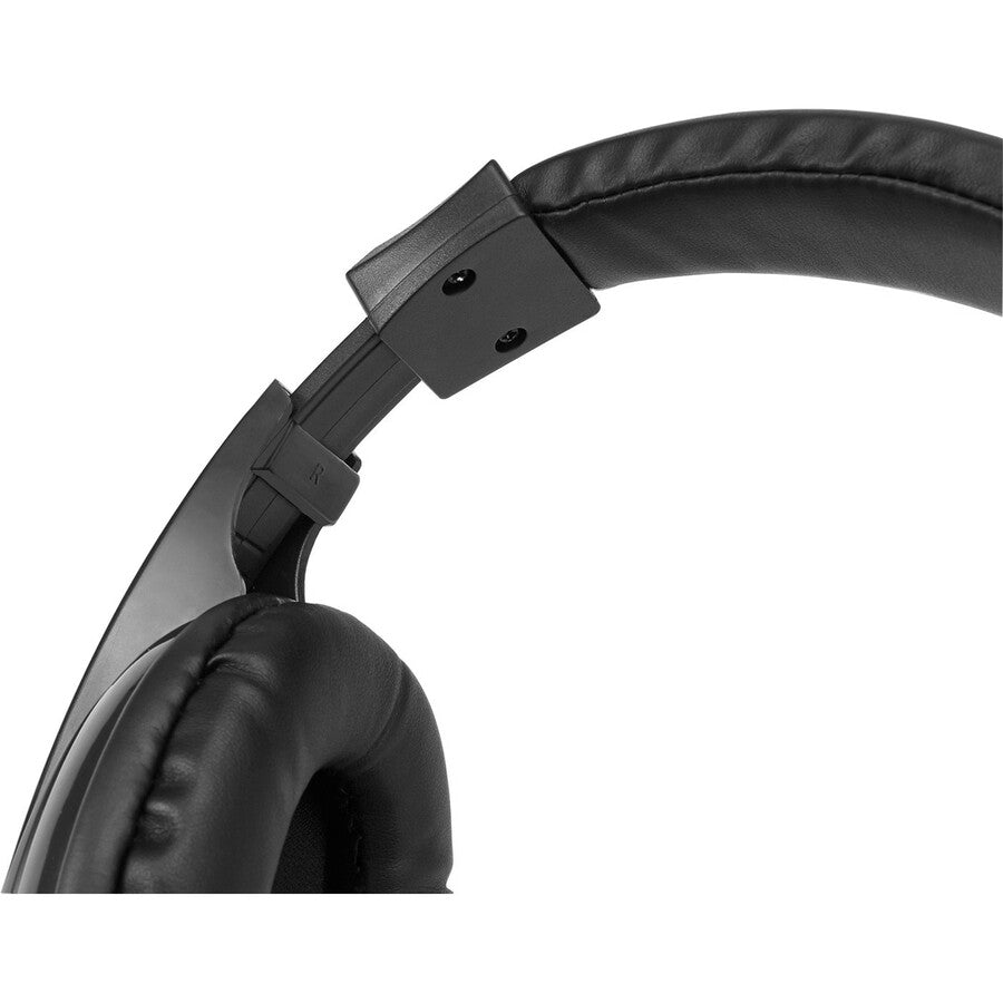 Multimedia Headset W/Microphone,3.5Mm Conn Inline Vol Control