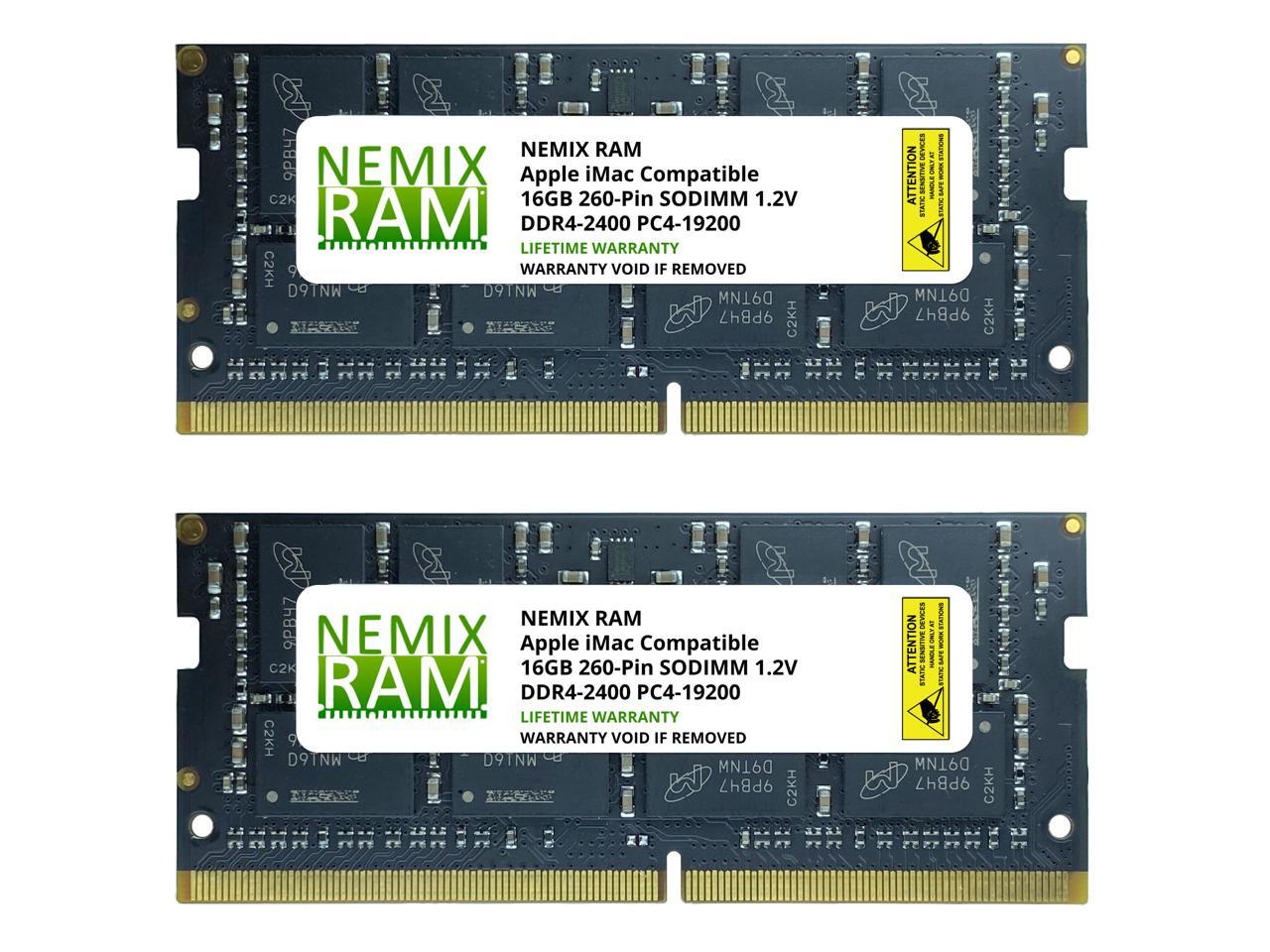 Nemix Ram 32Gb 2X16Gb Ddr4-2400 Memory For Apple Imac 2017 Retina 27"