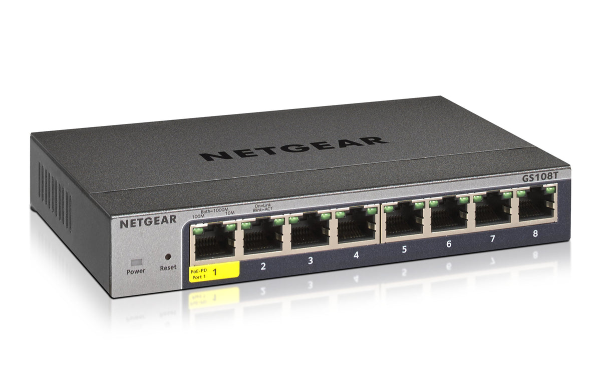 Netgear Gs108T-300 Managed L2 Gigabit Ethernet (10/100/1000) GS108T-300NAS