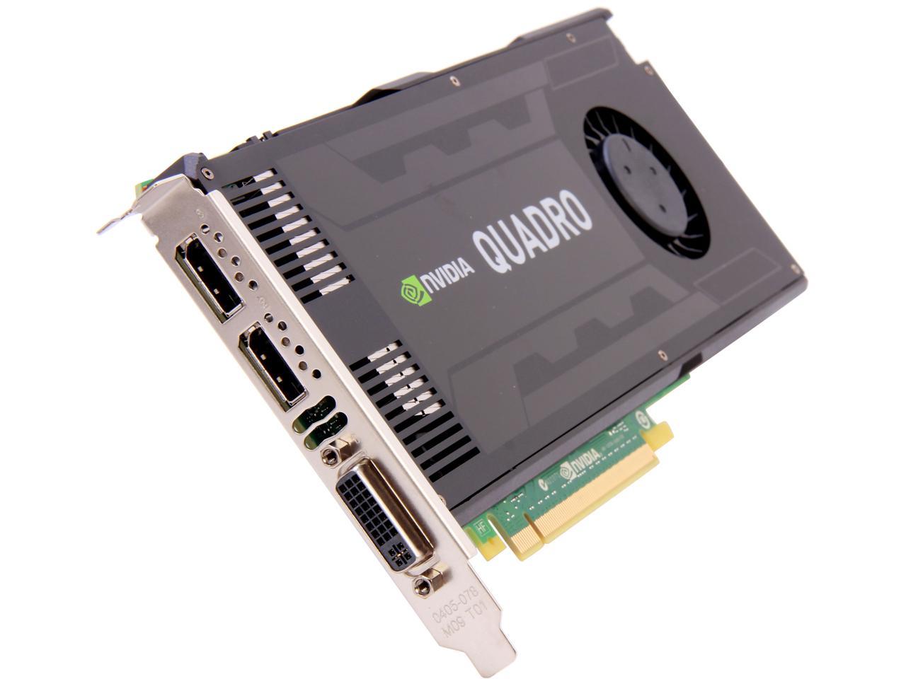 Nvidia Quadro K4000 Vcqk4000-Pb 3Gb 192-Bit Gddr5 Pci Express 2.0 X16 Full Height Workstation Video Card