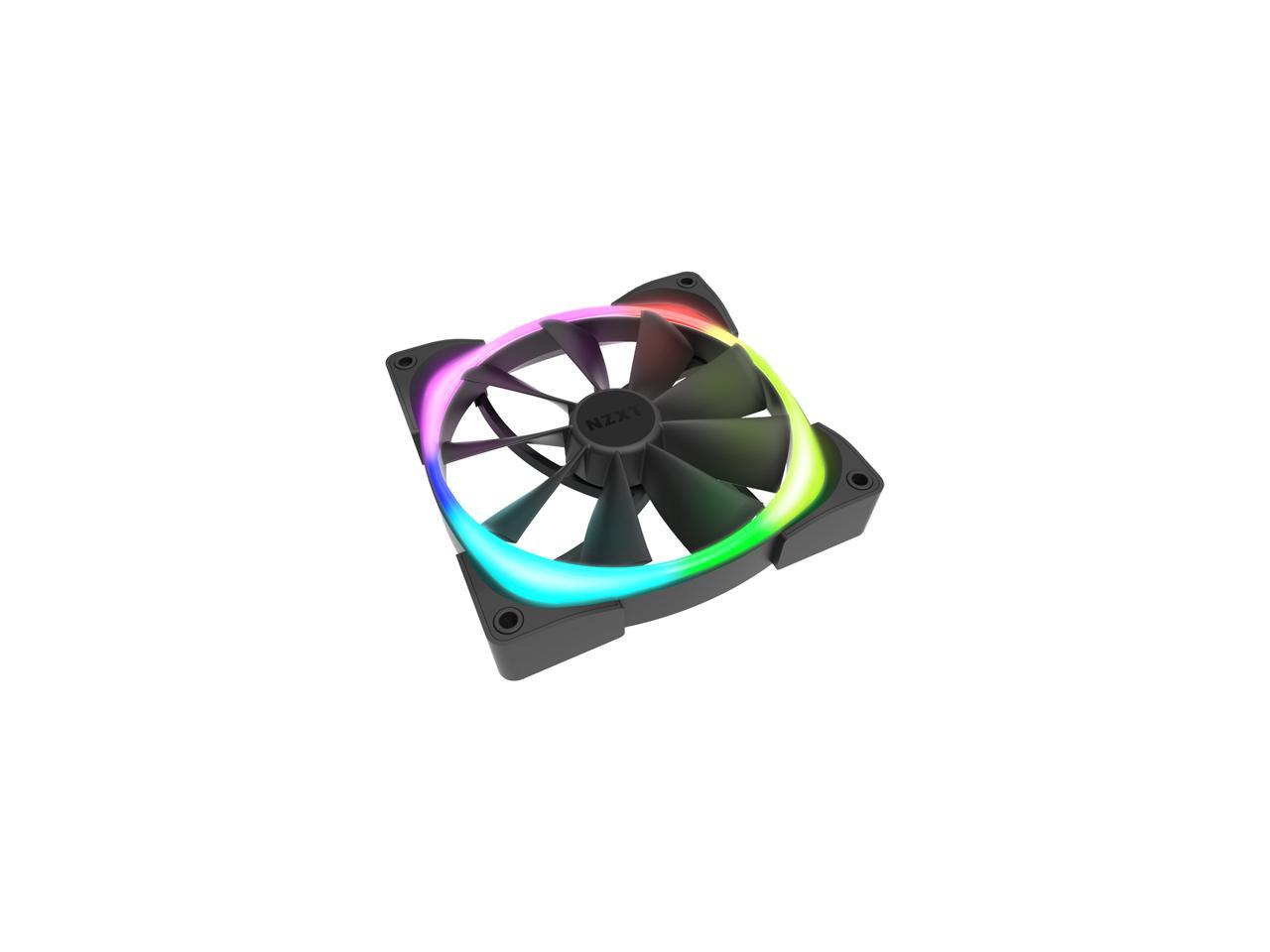 Nzxt Aer Rgb 2 - 140Mm - Rgb Led - Fluid Dynamic Bearing - Pwm Fan For Hue 2 - Single