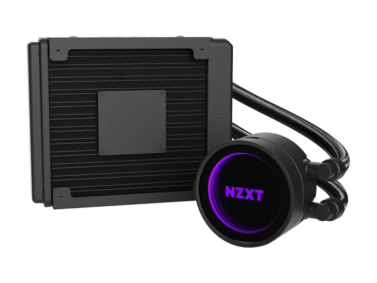 Nzxt Kraken M22 120Mm - All-In-One Rgb Cpu Liquid Cooler - Cam-Powered - Infinity Mirror Design -