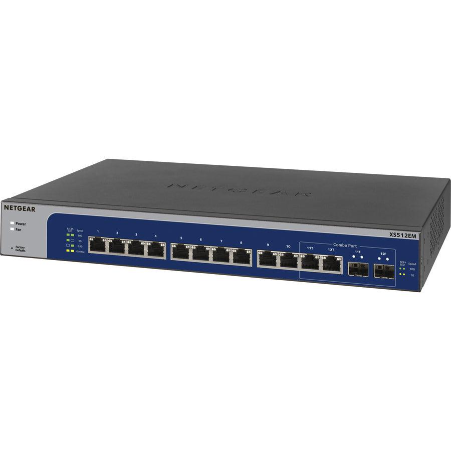 Netgear 12-Port 10G Multi-Gigabit Plus Switch (Xs512Em)