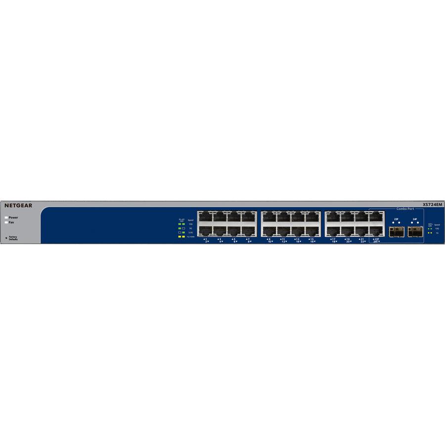 Netgear 24-Port 10G/Multi-Gigabit Plus Switch (Xs724Em)