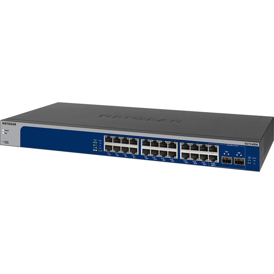 Netgear 24-Port 10G/Multi-Gigabit Plus Switch (Xs724Em)