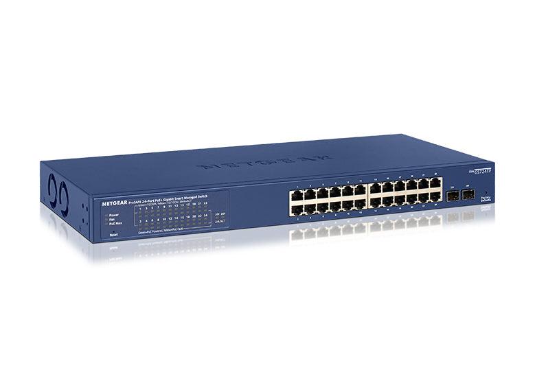 Netgear 24-Port Poe Gigabit Ethernet Smart Switch (Gs724Tp)