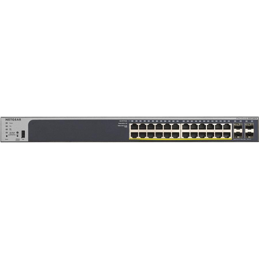 Netgear 28-Port Poe Gigabit Ethernet Smart Switch (Gs728Tp)