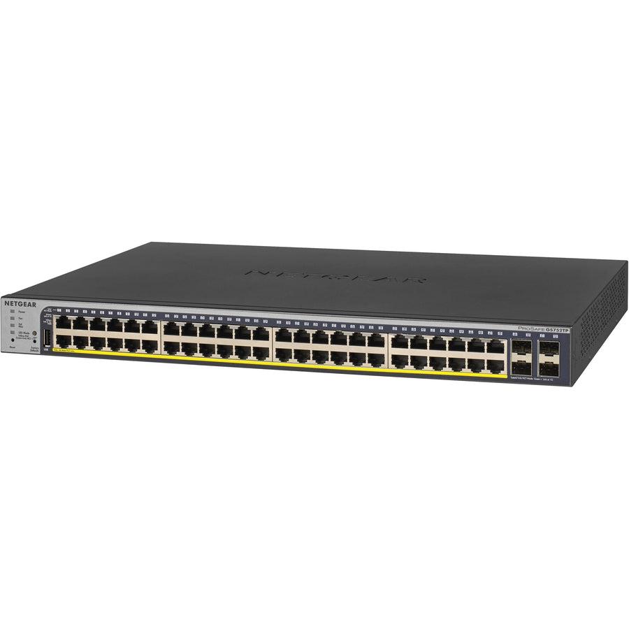 Netgear 52-Port Poe Gigabit Ethernet Smart Switch (Gs752Tp)