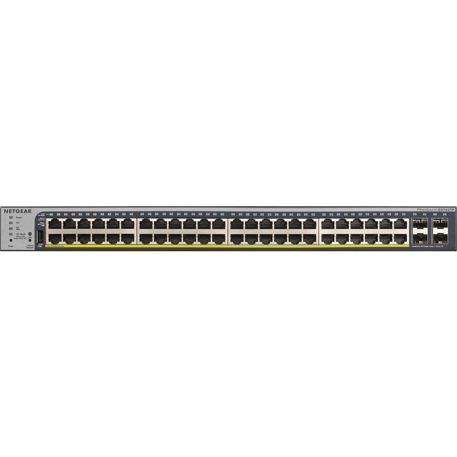 Netgear 52-Port Poe Gigabit Ethernet Smart Switch (Gs752Tp)