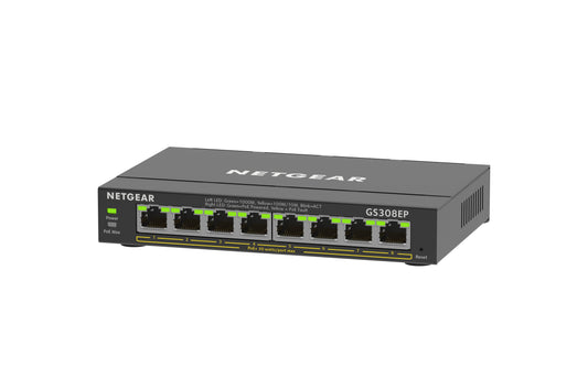 Netgear 8 Port Poe Gigabit Ethernet Plus Switch (Gs308Ep)