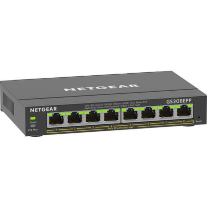 Netgear 8 Port Poe Gigabit Ethernet Plus Switch (Gs308Epp)