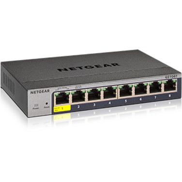 Netgear Gs108T-300 Managed L2 Gigabit Ethernet (10/100/1000) Grey