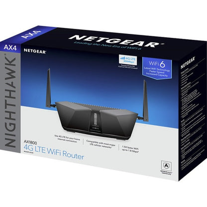 Netgear Lax20 Wi-Fi 6 Ieee 802.11Ax 1 Sim Cellular, Ethernet Modem/Wireless Router