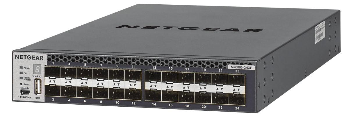 Netgear M4300-24Xf Managed L3 10G Ethernet (100/1000/10000) 1U Black, Grey