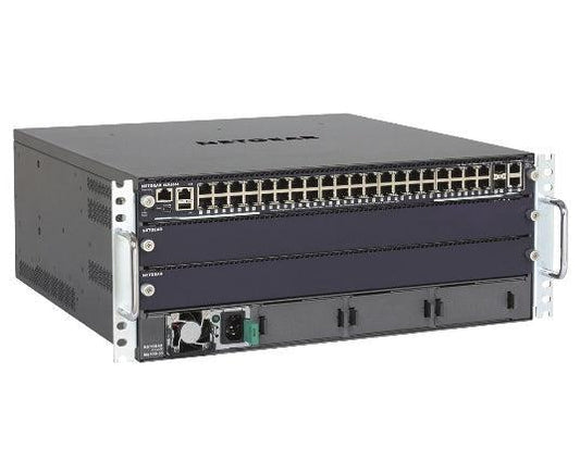 Netgear M6100-44G3-Poe+ Managed Gigabit Ethernet (10/100/1000) Power Over Ethernet (Poe) 4U Black, Grey