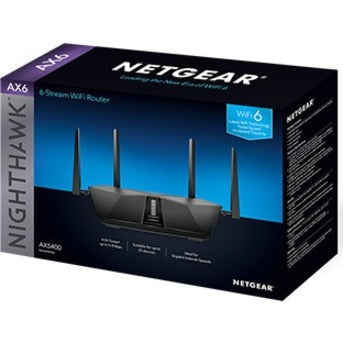 Netgear Nighthawk Ax6 Rax50 Wi-Fi 6 Ieee 802.11Ax Ethernet Wireless Router