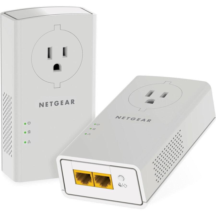 Netgear Powerline 2000 + Extra Outlet 2000 Mbit/S Ethernet Lan White 1 Pc(S)