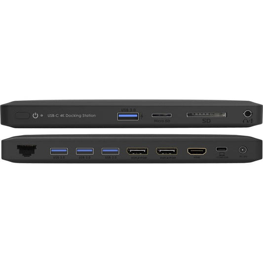 Netpatibles Usb-C Triple Display Mst Docking Station With 100W Power Delivery