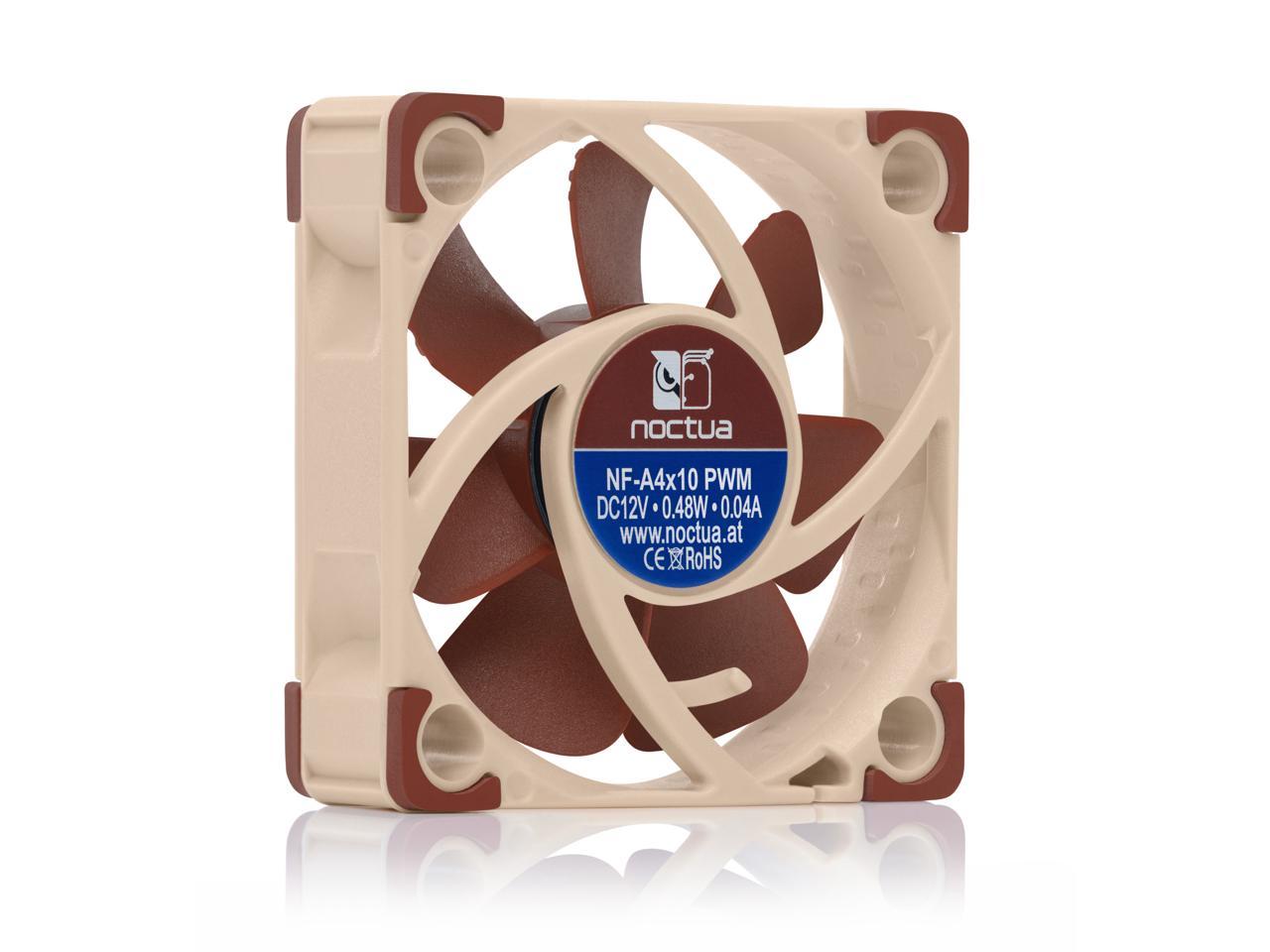 Noctua Nf-A4X10 Pwm, Premium Quiet Fan, 4-Pin (40X10Mm, Brown)