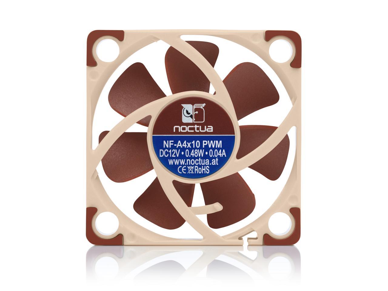 Noctua Nf-A4X10 Pwm, Premium Quiet Fan, 4-Pin (40X10Mm, Brown)